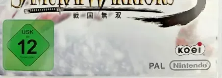 Samurai Warriors 3, the USK square on its front