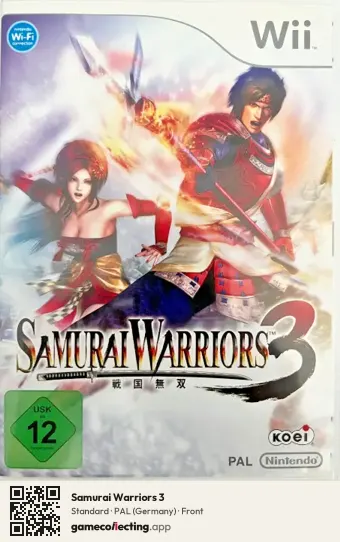 Samurai Warriors 3 Nintendo Wii, Germany box front