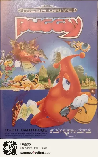 Puggsy Sega Mega Drive / Genesis, PAL box front
