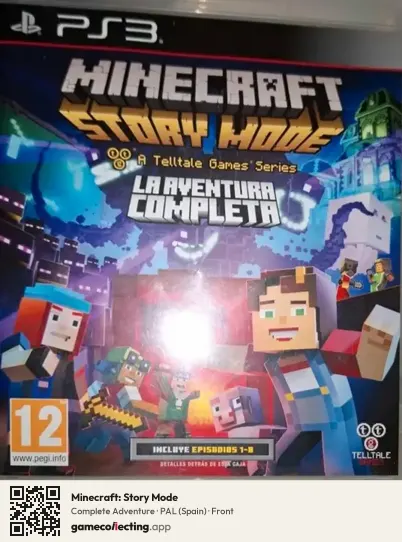 Minecraft: Story Mode PlayStation 3, Spain box front
