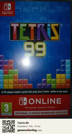 Tetris 99 Nintendo Switch, PAL box front