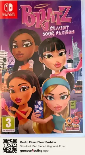 Bratz: Flaunt Your Fashion Nintendo Switch, United Kingdom box front