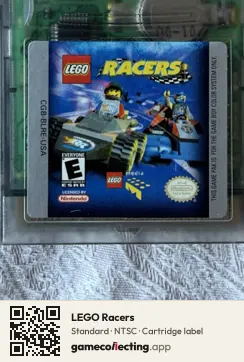 LEGO Racers Game Boy Color, NTSC cartridge label