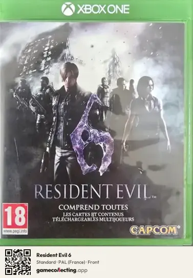 Resident Evil 6 Xbox One, France box front
