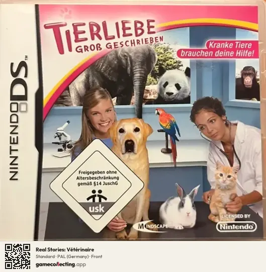 Real Stories: Vétérinaire Nintendo DS, Germany box front