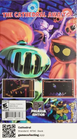 Cathedral Nintendo Switch, NTSC box back