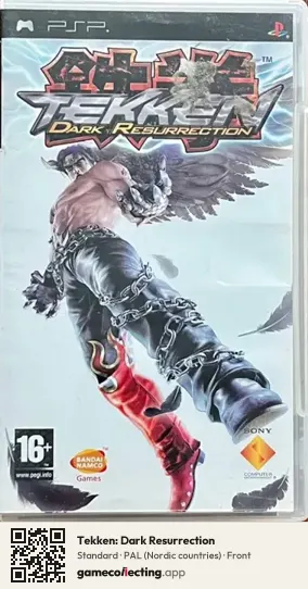 Tekken: Dark Resurrection PlayStation Portable, Nordic countries box front