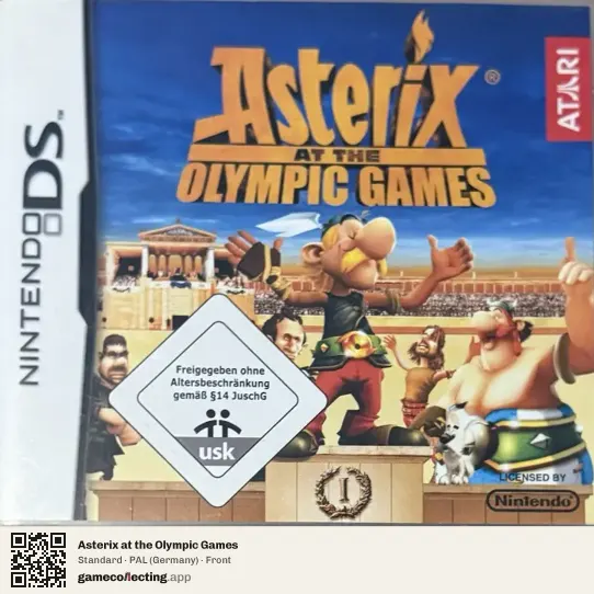 Asterix at the Olympic Games Nintendo DS, Germany box front