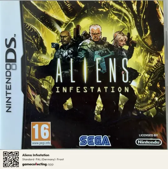 Aliens: Infestation Nintendo DS, Germany box front
