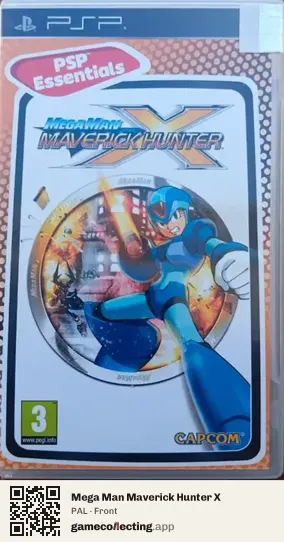 Mega Man Maverick Hunter X PlayStation Portable, PAL box front