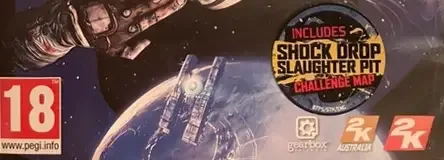Borderlands: The Pre-Sequel!, the PEGI square on its front