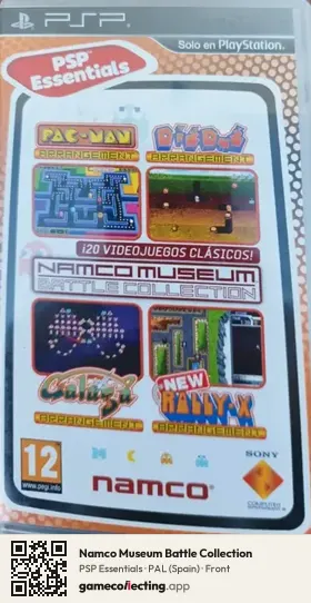 Namco Museum Battle Collection PlayStation Portable, Spain box front