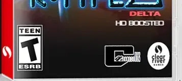 R-Type Delta: HD Boosted, the ESRB box on its front