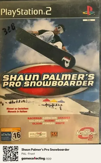 Shaun Palmer's Pro Snowboarder PlayStation 2, PAL box front