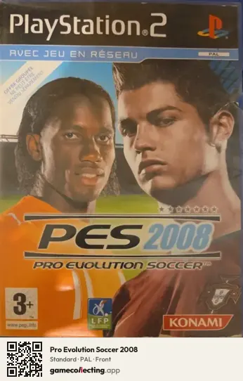 Pro Evolution Soccer 2008 PlayStation 2, PAL box front