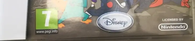 Phineas and Ferb: Across the 2nd Dimension, the PEGI square on its front