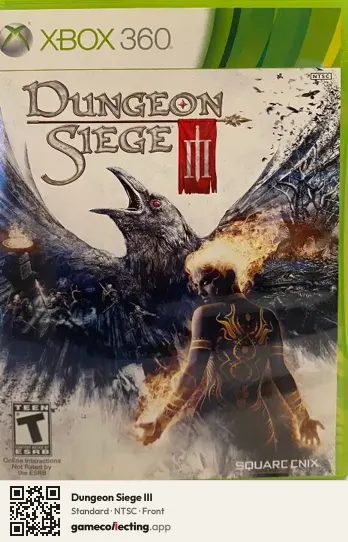Dungeon Siege III Xbox 360, NTSC box front