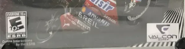 SBK 09, the ESRB box on its front