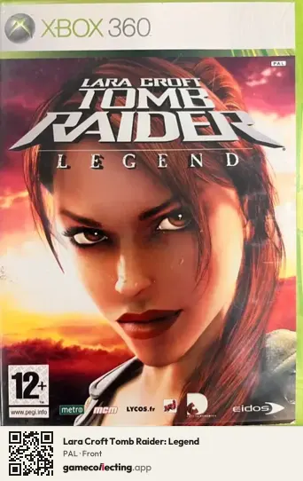 Lara Croft Tomb Raider: Legend Xbox 360, PAL box front