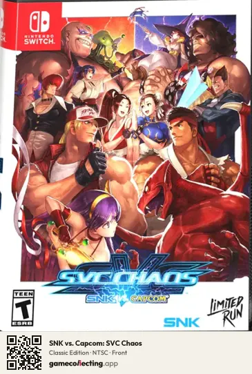 SNK vs. Capcom: SVC Chaos Nintendo Switch, NTSC box front