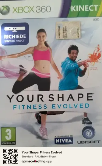 Your Shape: Fitness Evolved Xbox 360, Italy box front