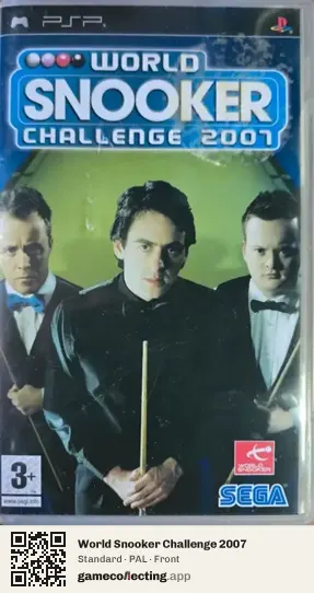 World Snooker Challenge 2007 PlayStation Portable, PAL box front