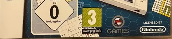 Challenge Me: Brain Puzzles, the USK square on its front