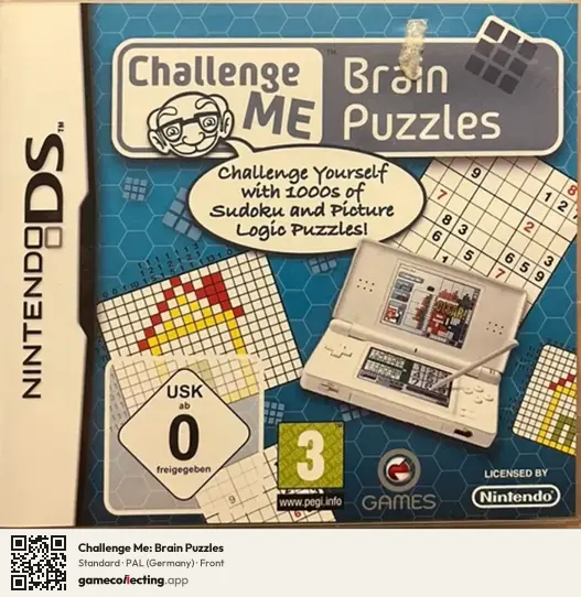 Challenge Me: Brain Puzzles Nintendo DS, Germany box front