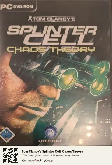 Tom Clancy's Splinter Cell: Chaos Theory Computer, Germany box front