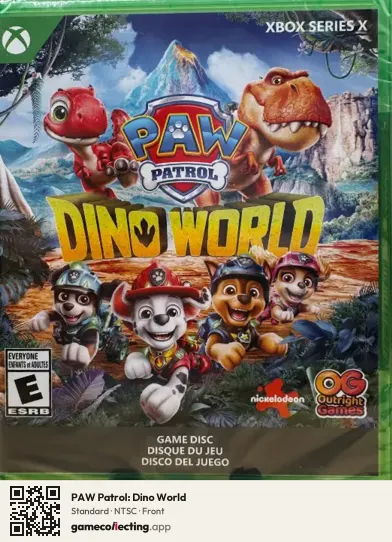 PAW Patrol: Dino World Xbox Series X, NTSC box front