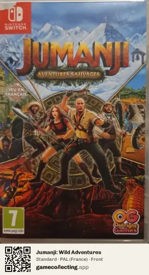 Jumanji: Wild Adventures Nintendo Switch, France box front