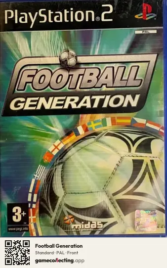 Football Generation PlayStation 2, PAL box front