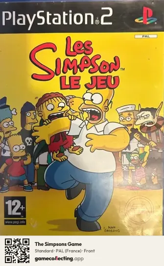 The Simpsons Game PlayStation 2, France box front