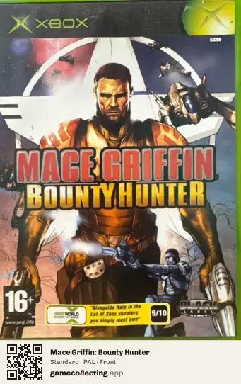 Mace Griffin: Bounty Hunter Xbox, PAL box front