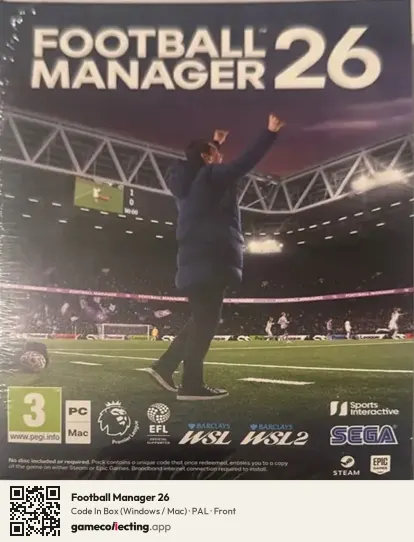 Football Manager 26 Computer, PAL box front