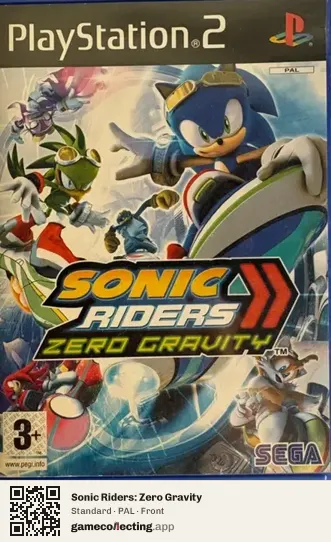 Sonic Riders: Zero Gravity PlayStation 2, PAL box front