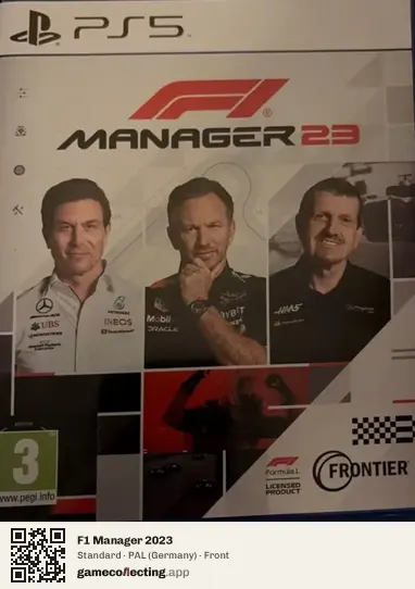 F1 Manager 2023 PlayStation 5, Germany box front