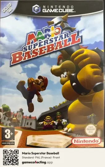 Mario Superstar Baseball Nintendo GameCube, France box front
