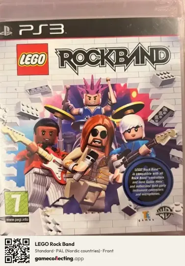 LEGO Rock Band PlayStation 3, Nordic countries box front