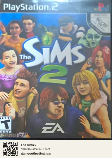 The Sims 2 PlayStation 2, Australia box front