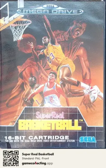 Super Real Basketball Sega Mega Drive / Genesis, PAL box front