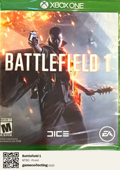 Battlefield 1 Xbox One, NTSC box front