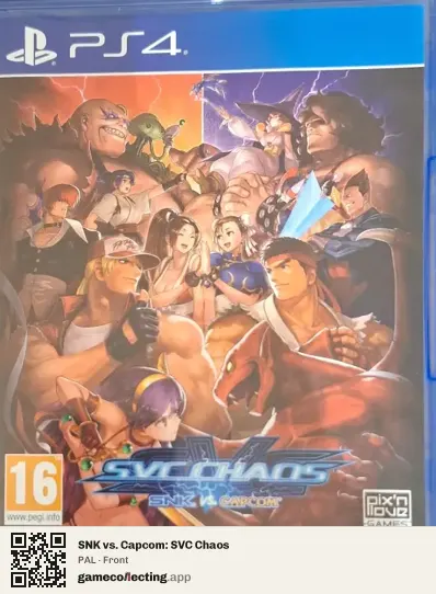 SNK vs. Capcom: SVC Chaos PlayStation 4, PAL box front