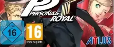 Persona 5 Royal, the PEGI square on its front