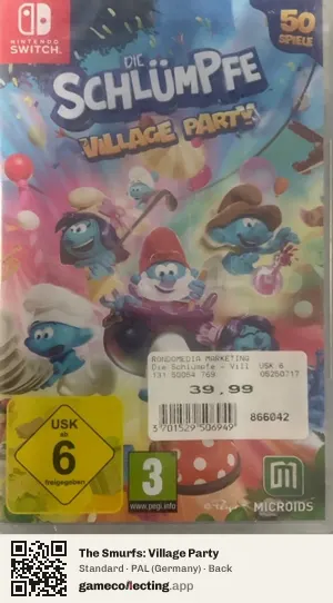 The Smurfs: Village Party Nintendo Switch, Germany box back