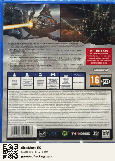Sine Mora EX PlayStation 4, PAL box back