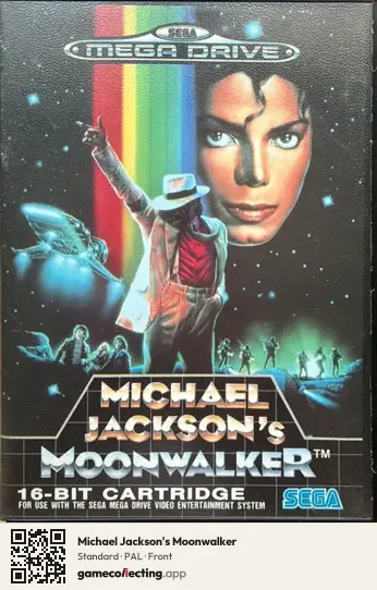 Michael Jackson's Moonwalker Sega Mega Drive / Genesis, PAL box front