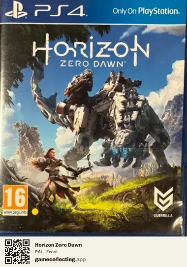 Horizon Zero Dawn PlayStation 4, PAL box front