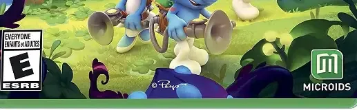 The Smurfs: Mission Vileaf, the ESRB box on its front