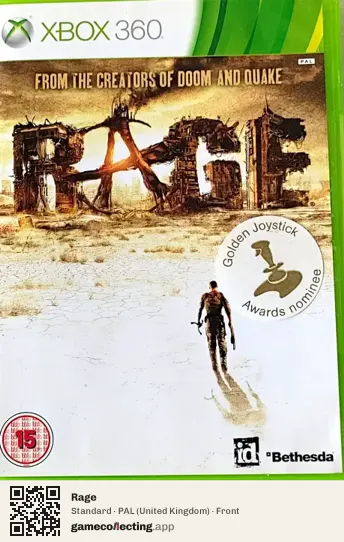Rage Xbox 360, United Kingdom box front
